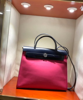 에르메스 에르백31 로즈 익스트림 인디고블루 은장